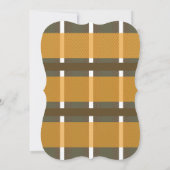 モダン秋ストライプ プライド  ブライダルシャワー 招待状 (裏面)