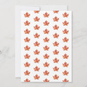 モダン秋ディナーパーティの招待状 招待状 (裏面)