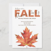 モダン秋ディナーパーティの招待状 招待状 (正面)
