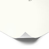 モダン秋フローラ結婚のウェルカムサイン ポスター (コーナー)