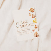 モダン秋引っ越し祝いパーティーパーティー招待状離れ 招待状