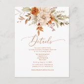 モダン秋燃えたオ結婚レンジ詳細 エンクロージャーカード (正面)