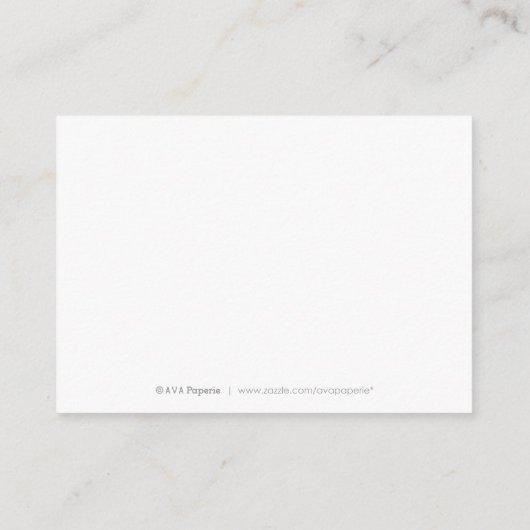 モダン秋緑化幾何学図書リクエスト エンクロージャーカード (裏面)