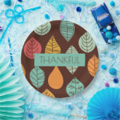 モダン秋葉パターン ペーパープレート (パーティー)