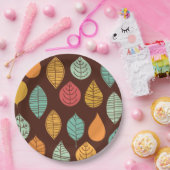 モダン秋葉パターン ペーパープレート (パーティー)