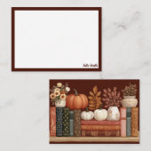 モダン秋 ノートカード (正面/裏面)