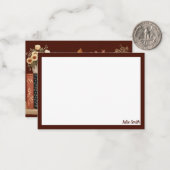 モダン秋 ノートカード (正面/裏面インサイチュ)