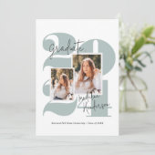 モダン第5期写真海ガラス卒業 案内状 (スタンド正面)