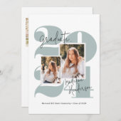 モダン第5期写真海ガラス卒業 案内状 (正面/裏面)