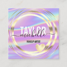 モダン筆跡ホログラフィグリッタースクエア事業