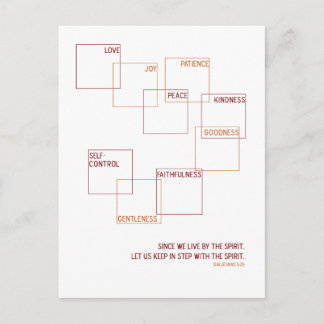 モダン精霊デザインの果実 ポストカード