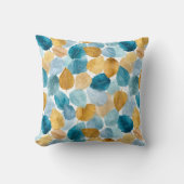 モダン紅葉水彩継ぎ目なしパターン クッション (正面)