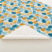 モダン紅葉水彩継ぎ目なしパターン シェルパブランケット (3/4)