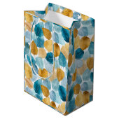 モダン紅葉水彩継ぎ目なしパターン ミディアムペーパーバッグ (裏面アングル)