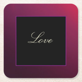 モダン紙コースター – ベリーミニマリスト スクエアペーパーコースター