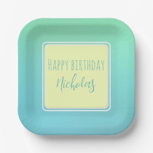 モダン紙プレート ペーパープレート (正面)