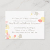 モダン紙吹雪フ結婚ァーの情報エンクロージャカード エンクロージャーカード (裏面)