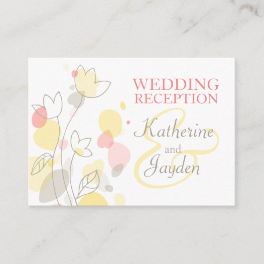 モダン紙吹雪フ結婚ァーの情報エンクロージャカード エンクロージャーカード (正面)