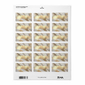 モダン紙吹雪、金ゴールドグリッターストローク ラベル (フルシート)