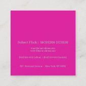 モダン素晴らし波 スクエア名刺 (裏面)