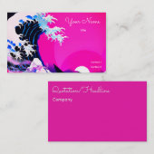 モダン素晴らし波 名刺 (正面/裏面)