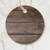 モダン素朴あ遠くに結婚りがとう フェイバータグ (裏面)