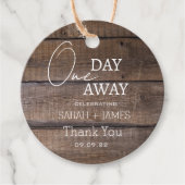 モダン素朴あ遠くに結婚りがとう フェイバータグ (正面)