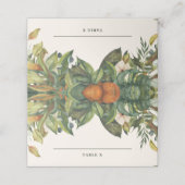 モダン素朴な柑橘系のオ結婚レンジ プレイスカード (外部開封)