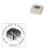 モダン素朴エレガント柳モノグラムクレスト ラバースタンプ (押印)