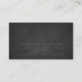 モダン素朴カルボード名刺 名刺 (裏面)