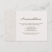 モダン素朴グレイ結婚ンの宿泊カード エンクロージャーカード (正面)