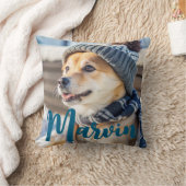 モダン素朴シンプルカスタムPet写真 クッション (ブランケット)