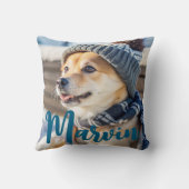 モダン素朴シンプルカスタムPet写真 クッション (裏面)