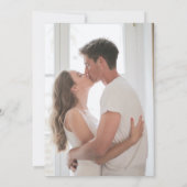 モダン素朴シンプル婚約パーティ 招待状 (裏面)