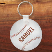 モダン素朴シンプル野球スポーツカスタム キーホルダー (正面)