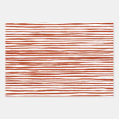 モダン素朴ストライプ ラッピングペーパーシート (正面)