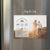 モダン素朴タイポグラフィ写真の保存日付