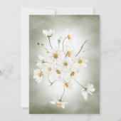 モダン素朴デイジー 招待状 (裏面)