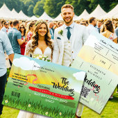 モダン素朴フェスティバルウェスト結婚式招待状