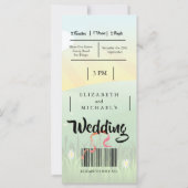 モダン素朴フェスティバルウェスト結婚式招待状 (裏面)