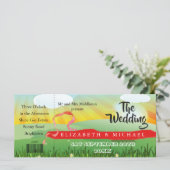 モダン素朴フェスティバルウェスト結婚式招待状 (スタンド正面)