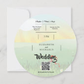 モダン素朴フェスティバルウェスト結婚式招待状 招待状 (裏面)