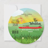 モダン素朴フェスティバルウェスト結婚式招待状 招待状 (正面)