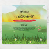 モダン素朴フェスティバルウェッ結婚フェスト ビールラベル (シングルラベル)