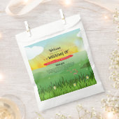 モダン素朴フェスティバルウェッ結婚フェスト フェイバーバッグ (クリップ留めされた状態)