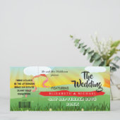 モダン素朴フェスティバルウェディングQR結婚の (スタンド正面)