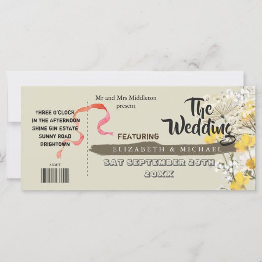 モダン素朴フェスティバル結婚ウェスト (正面)