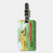 モダン素朴フェスティバル ラゲッジタグ (正面縦)