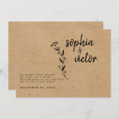 モダン素朴フローラの日付の変更 (正面/裏面)