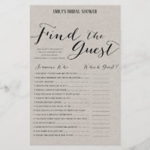 モダン素朴ブライダルシャワー